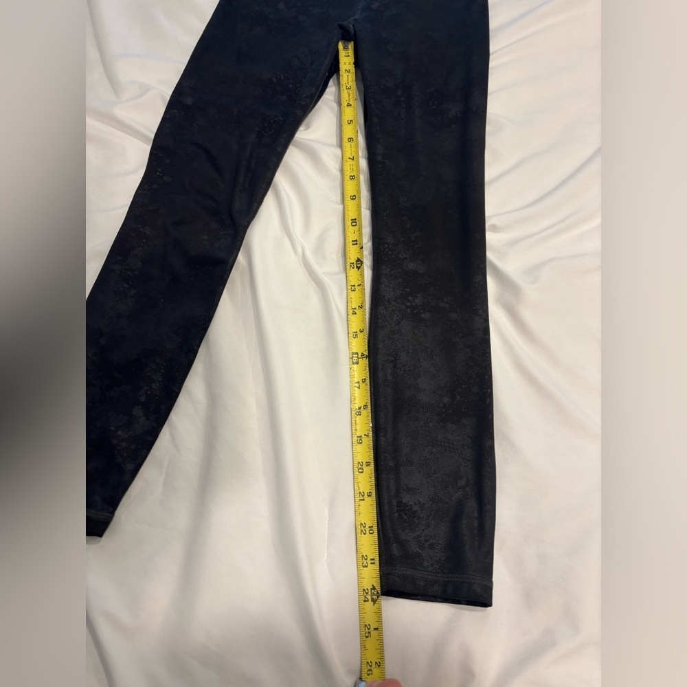 Athleta Elation Misty Lace Tight Womens Leggings Size Small Gray / Black - Picture 5 of 8